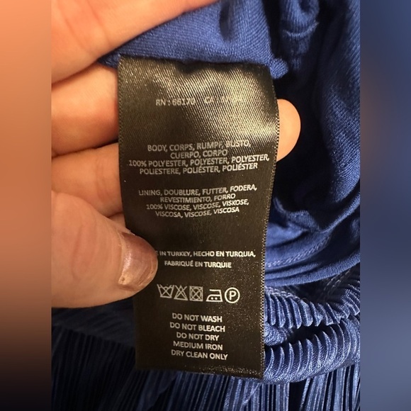 Anthro Maeve Pleated Sonata Jumpsuit Size 8 Blue - Picture 10 of 11